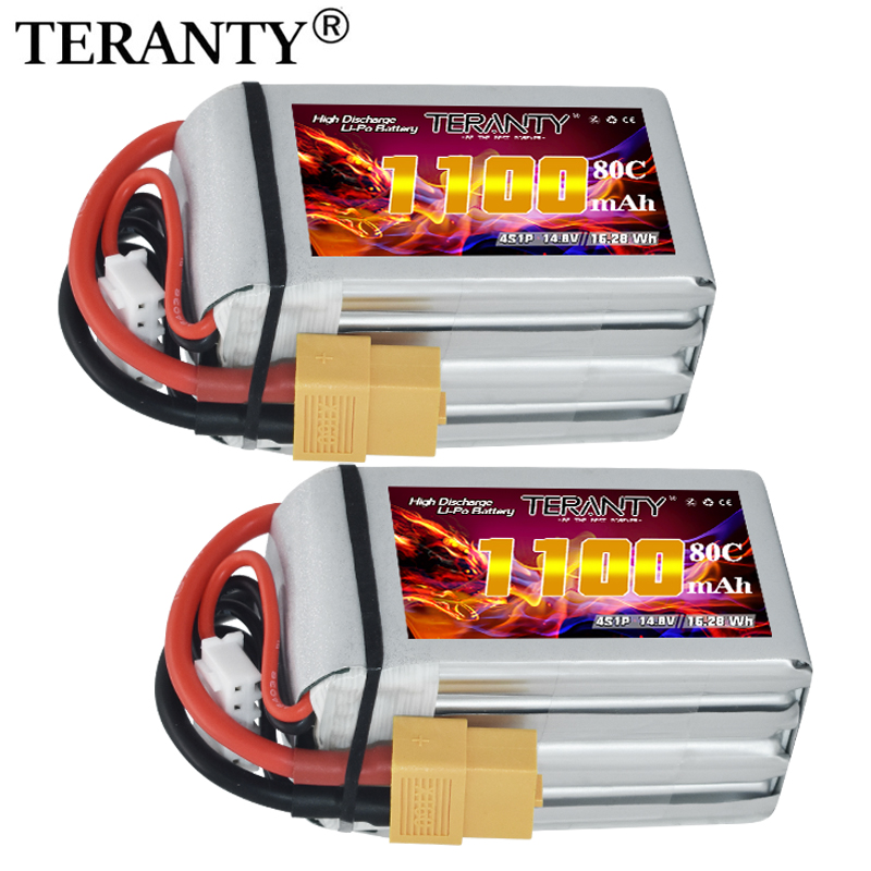 Lipo Battery 4S - TERANTY 4S 1100mAh 80C/160C Lipo-Akku für