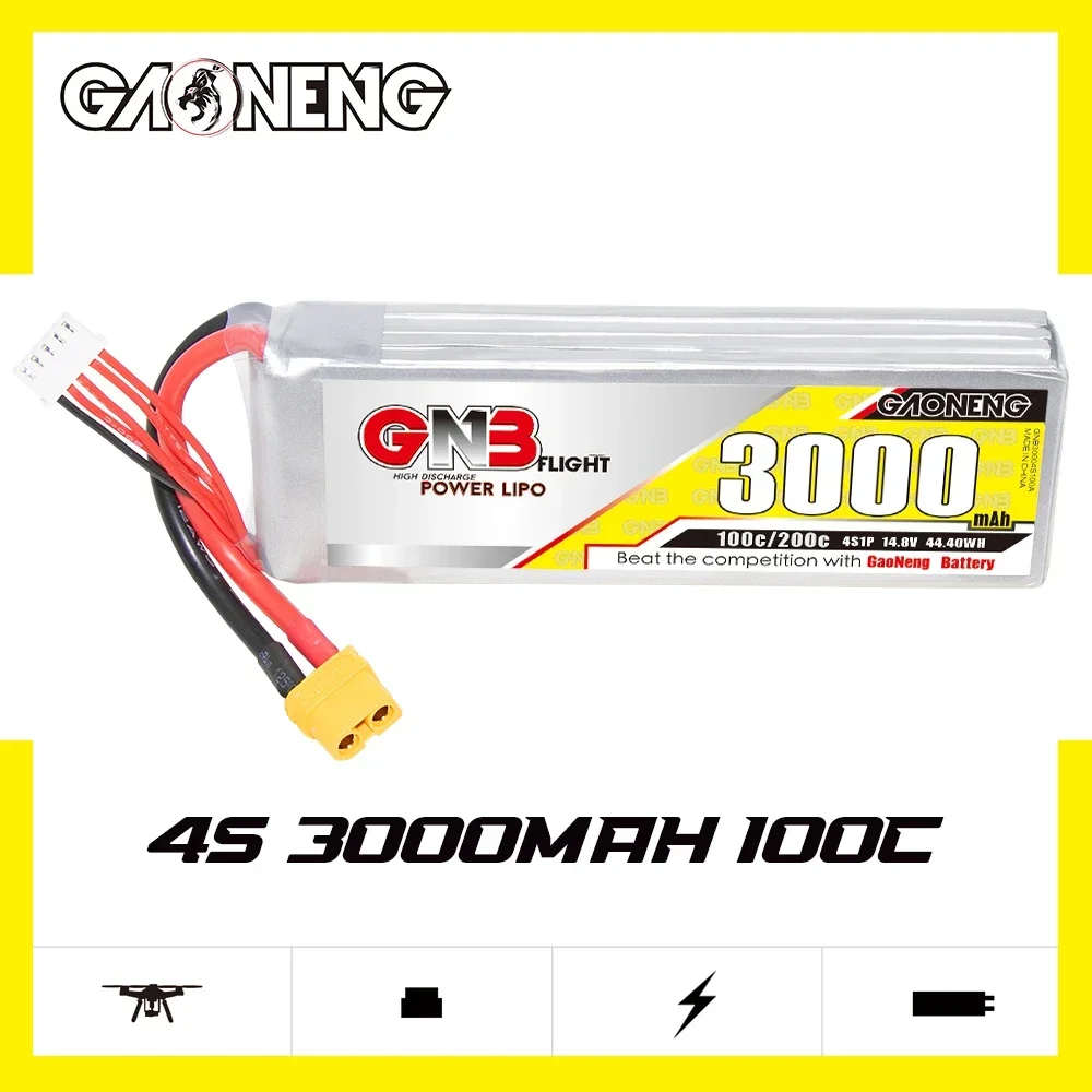 Lipo Battery 4S - GAONENG GNB 3000 mAh 4S 100C
