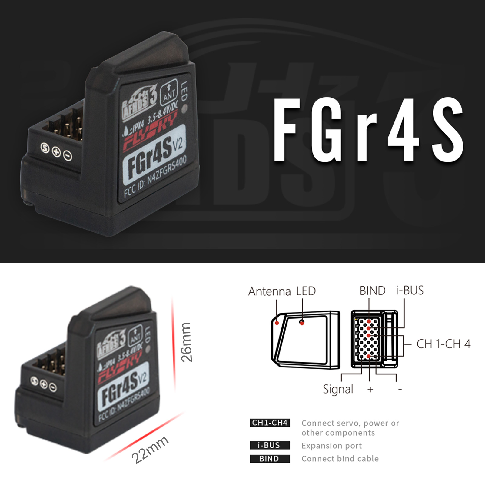 Flysky FGR4S V2 Empfänger AFHD – Flysky Transmitter Bewertung und Preis