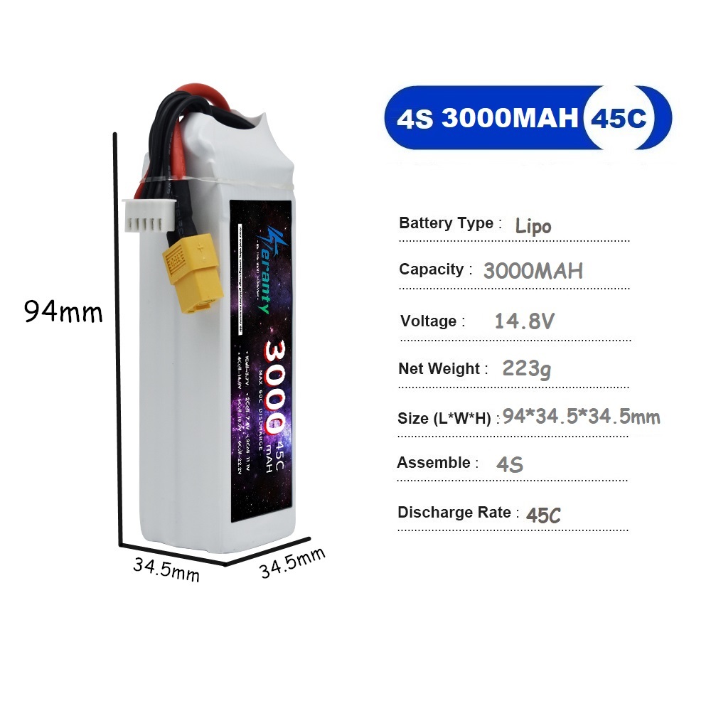 4S LiPo Batterie 14,8 V 1500 m – Lipo Battery 4S Bewertung und Preis