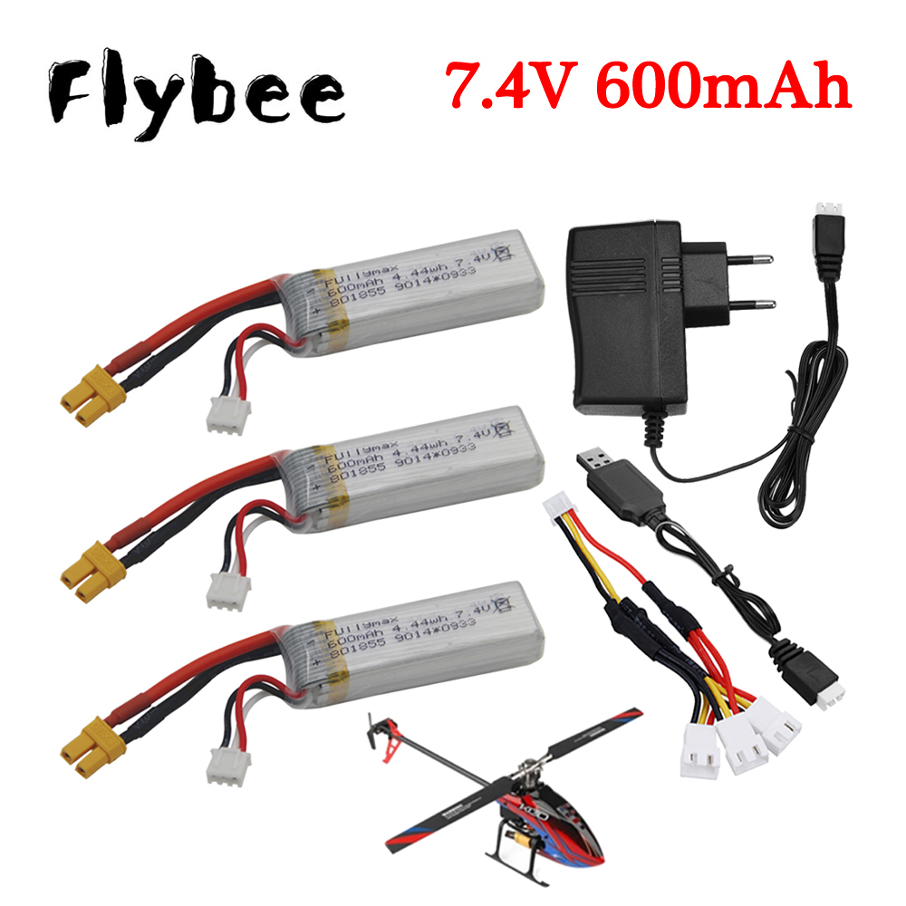 7,4 V 600 mAh Lipo Batterie +  – Drone Battery Charger Bewertung und Preis