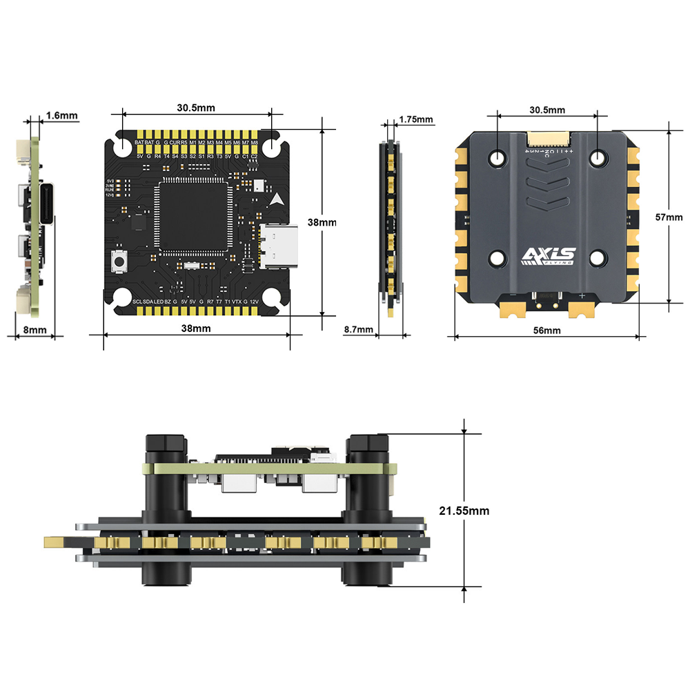 Axisflying Argus Pro ECO F722  – 4 In 1 Esc Bewertung und Preis