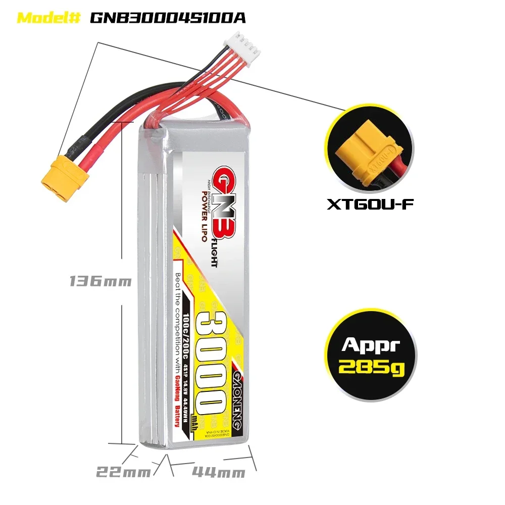 GAONENG GNB 3000 mAh 4S 100C 2 – Lipo Battery 4S Bewertung und Preis