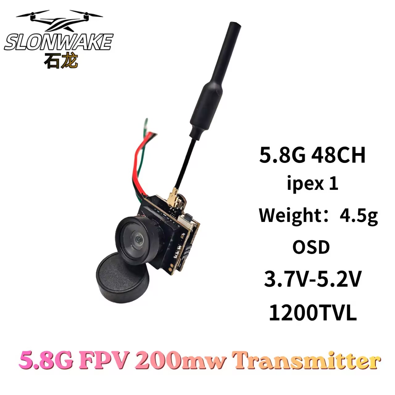 SLONWAKE 5.8G Analoger VTX-Übe – Analog Fpv Camera Bewertung und Preis